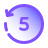 Reculer de 5 icon