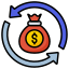 external-Return-on-investment-seo-development-and-marketing-filled-outline-design-circle icon