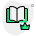 Premium bookseller isolated on a white background icon