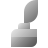 deco duotone style quill with ink icon