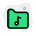 재생을 위해 폴더에 저장된 외부 음악 파일 음악 녹색 탈 부활 icon