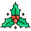 external-mistletoe-winter-season-flaticons-lineal-color-flat-icons icon