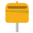 Caixa postal fechada bandeira pra baixo icon