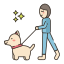 Собака гуляет icon