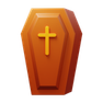 3d fluency style halloween coffin icon