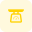 waage mit manueller messuhr icon