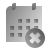 deco duotone style calendar delete icon