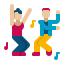 外部情侣舞蹈 Flaticons-平面平面图标 icon