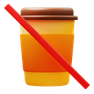 3d fluency style no drinks icon