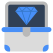 external-Diamond-gaming-vectorslab-flat-vectorslab-3 icon
