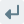 Return arrow function key in computer keyboard icon