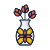 Vase with Flowers icon