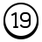 19-en un círculo-c icon