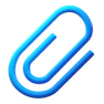 3d fluency style 붙이다 icon