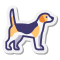 stickers style dog icon