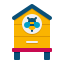 外部蜜蜂蜂巢农场 flaticons-平面平面图标 icon