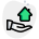 Insurance policy of a home isolated on a white background icon