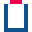 stencil style empty battery icon