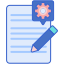external-writing-tools-resume-flaticons-lineal-color-flat-icons icon