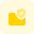 Folder with anti virus ,,protection, sheild layout icon