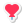 mini stickers style globo de corazón icon