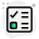 Conventional ballot paper voting with checkbox and tick icon