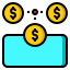 esterno-denaro-finanziario-linea-colore-altri-cattaleeya-thongsriphong icon