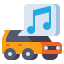 외부 자동차 음악 휴가 계획 도로 여행 플랫 아이콘 플랫 플랫 아이콘 icon