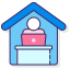 von zuhause aus arbeiten icon