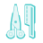 sci-fi style 이발소 icon