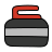 doodle style curling stone icon