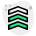 외부 공군 장교 - 삼중 줄무늬 휘장 - 유니폼 - 배지 - 녹색 탈 - 부활 icon