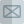 Template of an envelope inside a square box icon