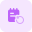 Redo or refresh loop with spiral binder note icon
