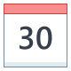 Calendrier 30 icon