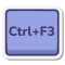 tecla Ctrl más F3 icon