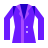 color glass style womens suit icon