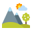 paisaje de primavera icon