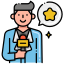 external-male-journalist-fashion-week-flaticons-lineal-color-flat-icons icon