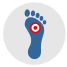 右足迹 icon