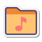 Папка с музыкой icon