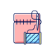 hemming and seam repair icon