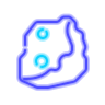 neon style 록 icon