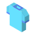 isometric color style clothes icon