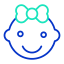 baby girl icon
