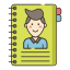 contacts book icon