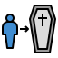 cercueil-externe-planification-immobilier-contour-rempli-de-couleurs-geotatah icon