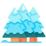 Snowy Pine tree icon