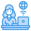 working at home icon