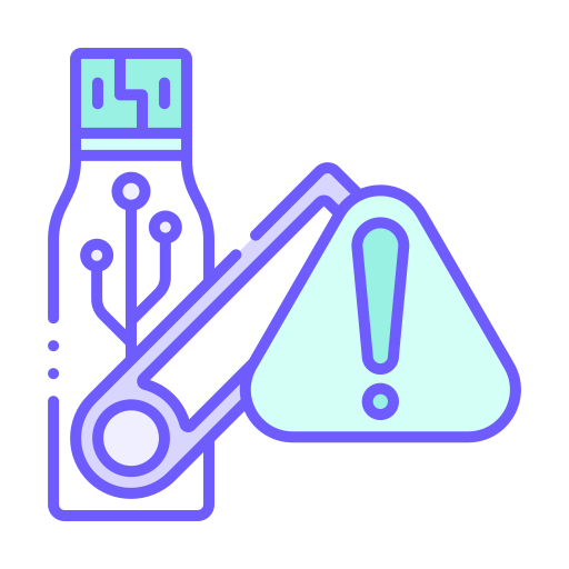 warnung vor usb sticks icon
